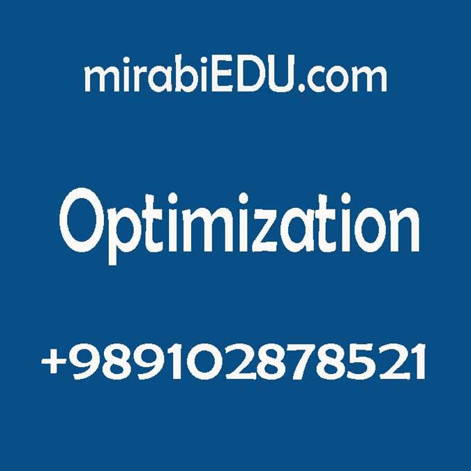تدریس خصوصی بهینه سازی